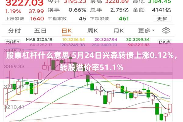 股票杠杆什么意思 5月24日兴森转债上涨0.12%，转股溢价率51.1%