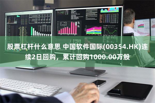 股票杠杆什么意思 中国软件国际(00354.HK)连续2日回购，累计回购1000.00万股
