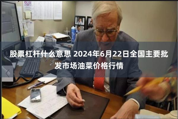 股票杠杆什么意思 2024年6月22日全国主要批发市场油菜价格行情