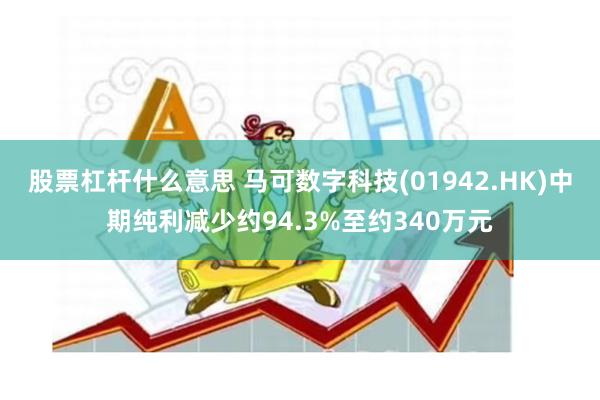 股票杠杆什么意思 马可数字科技(01942.HK)中期纯利减少约94.3%至约340万元