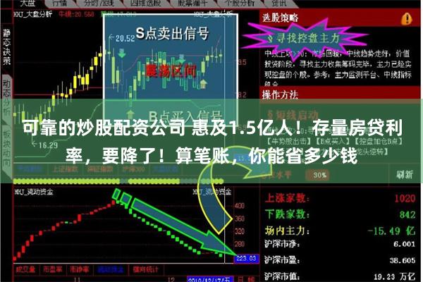 可靠的炒股配资公司 惠及1.5亿人！存量房贷利率，要降了！算笔账，你能省多少钱