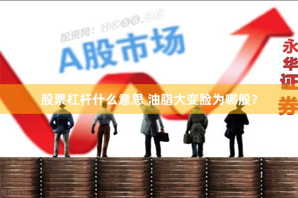 股票杠杆什么意思 油脂大变脸为哪般？