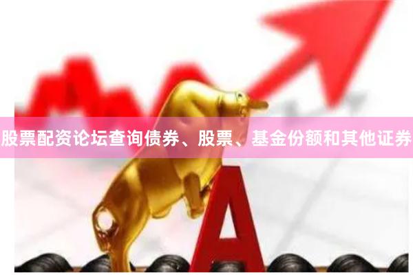股票配资论坛查询债券、股票、基金份额和其他证券